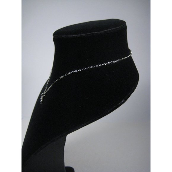 Comedy Drama Mask Pendant Theatre Silvertone Chain Necklace 16 Inch Choker - Picture 7 of 8